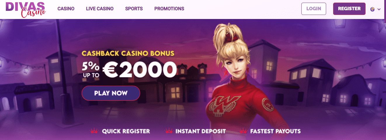 Divas Casino Screenshot